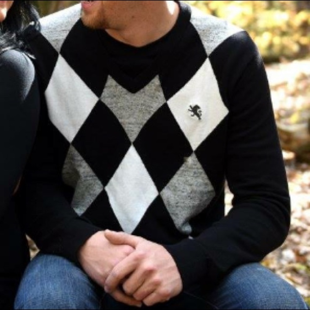 Express - Argyle Sweater.